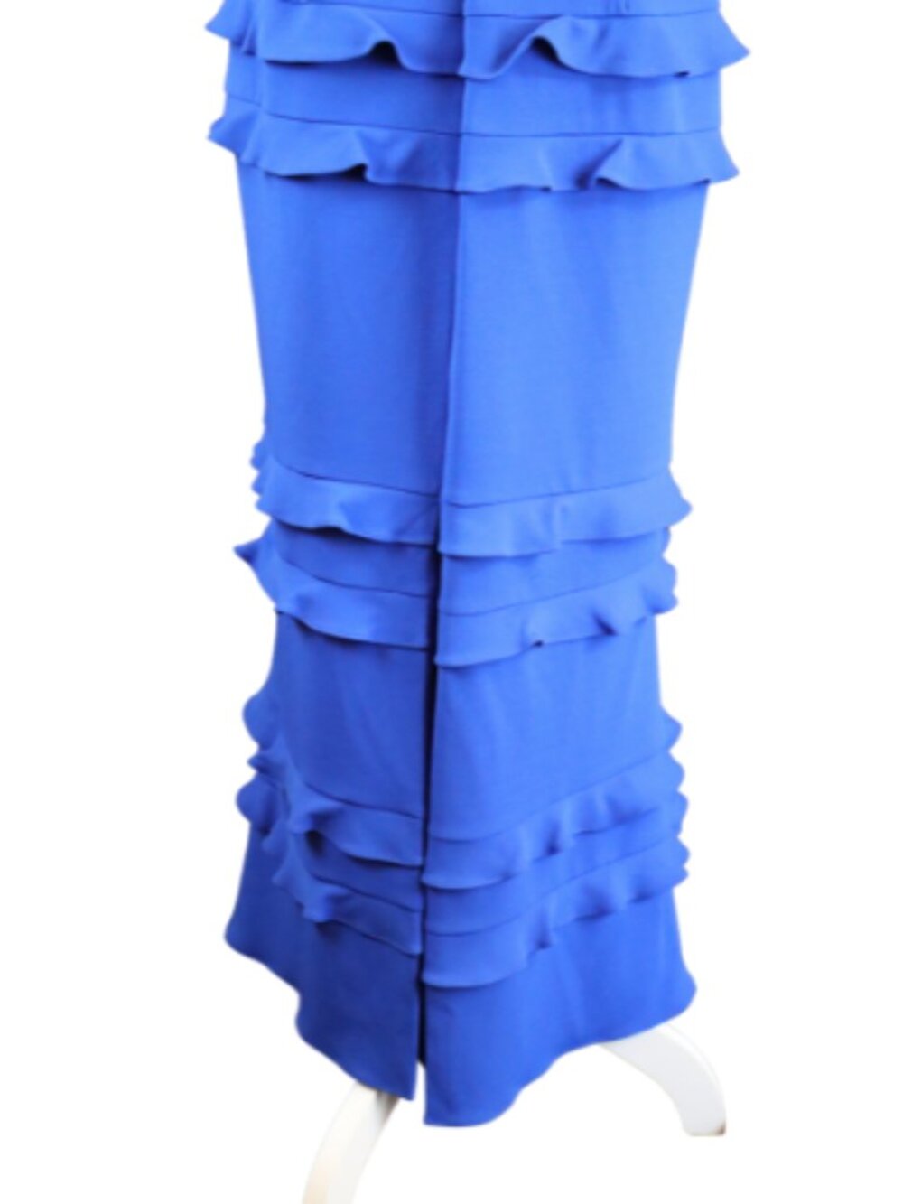 Adrianna Papell Royal Blue Ruffle Formal Evening Event Dress Size - Picture 7 of 14